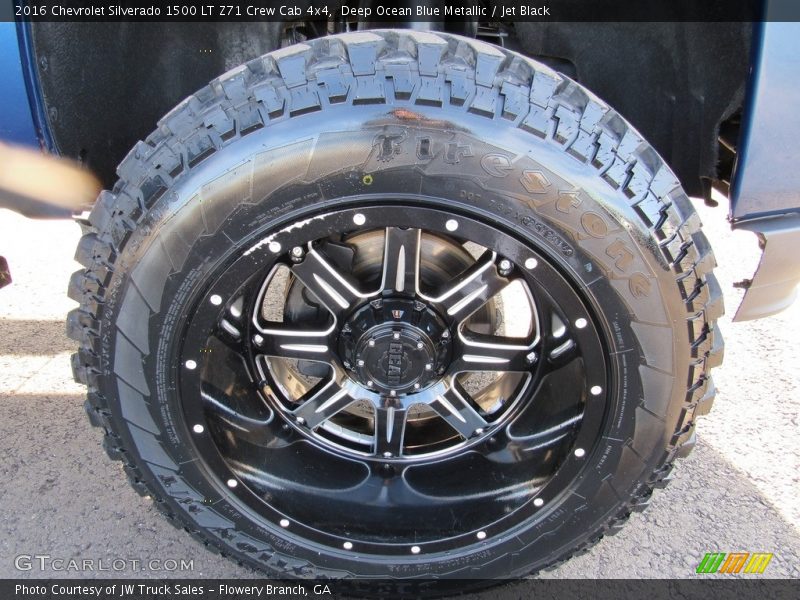 Deep Ocean Blue Metallic / Jet Black 2016 Chevrolet Silverado 1500 LT Z71 Crew Cab 4x4
