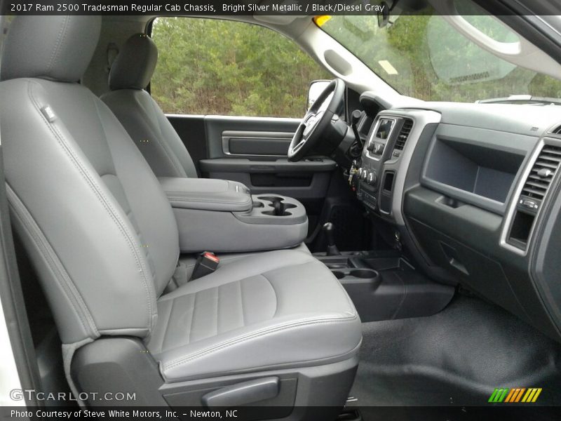 Bright Silver Metallic / Black/Diesel Gray 2017 Ram 2500 Tradesman Regular Cab Chassis