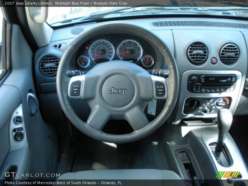 Midnight Blue Pearl / Medium Slate Gray 2007 Jeep Liberty Limited
