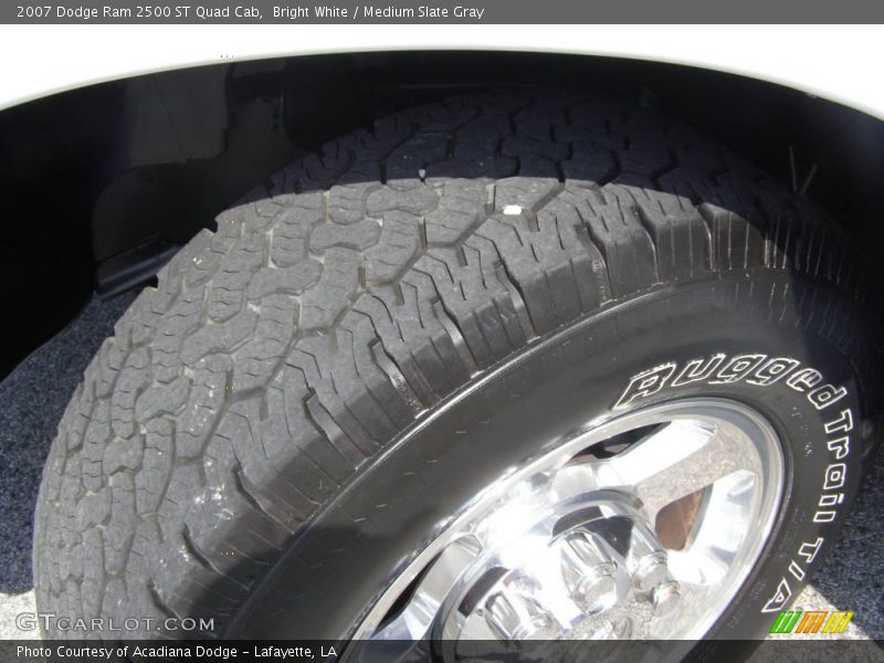 Bright White / Medium Slate Gray 2007 Dodge Ram 2500 ST Quad Cab