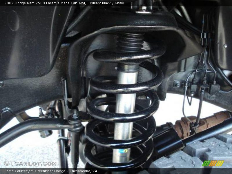 Brilliant Black / Khaki 2007 Dodge Ram 2500 Laramie Mega Cab 4x4