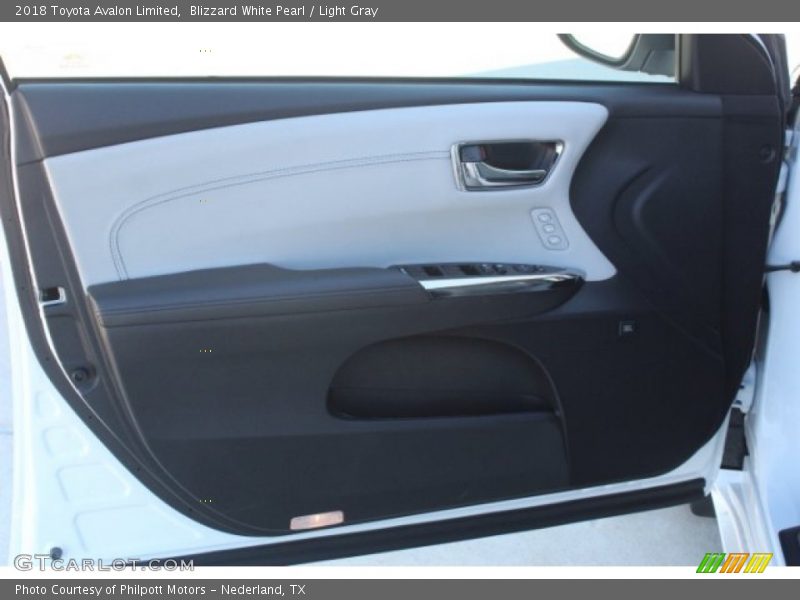 Blizzard White Pearl / Light Gray 2018 Toyota Avalon Limited