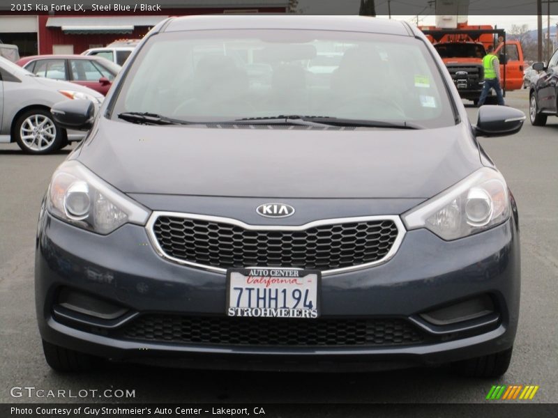 Steel Blue / Black 2015 Kia Forte LX