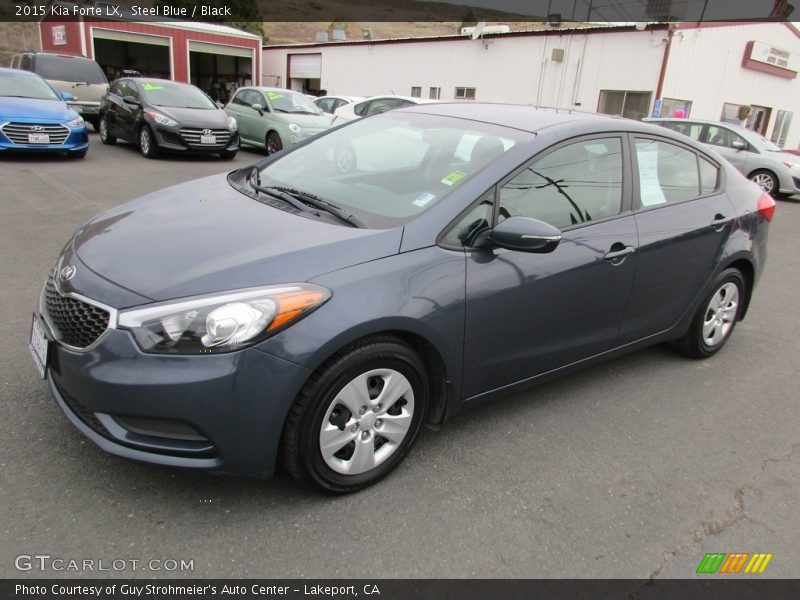 Steel Blue / Black 2015 Kia Forte LX