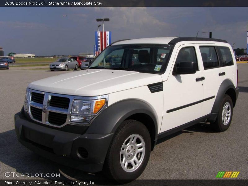 Stone White / Dark Slate Gray 2008 Dodge Nitro SXT