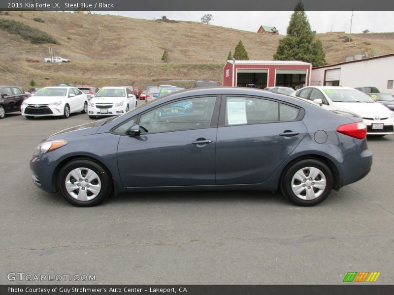 Steel Blue / Black 2015 Kia Forte LX