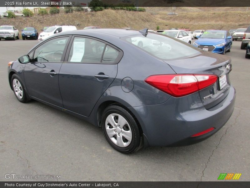 Steel Blue / Black 2015 Kia Forte LX