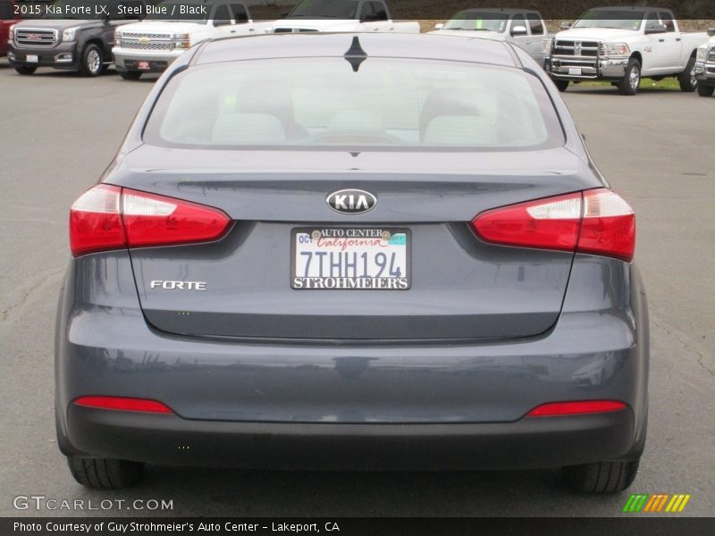 Steel Blue / Black 2015 Kia Forte LX