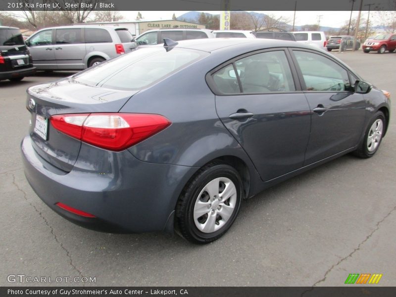 Steel Blue / Black 2015 Kia Forte LX