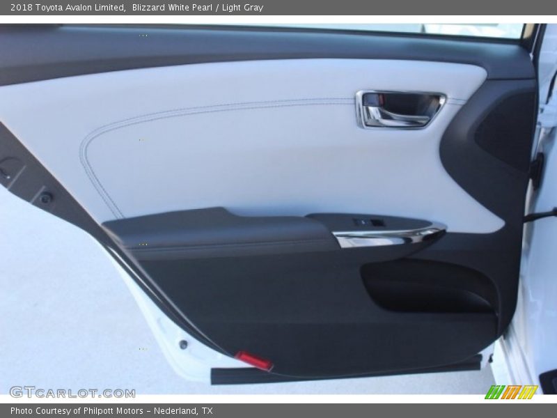 Blizzard White Pearl / Light Gray 2018 Toyota Avalon Limited