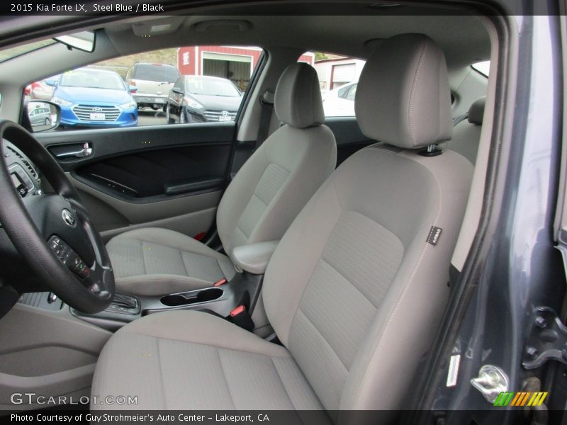 Steel Blue / Black 2015 Kia Forte LX