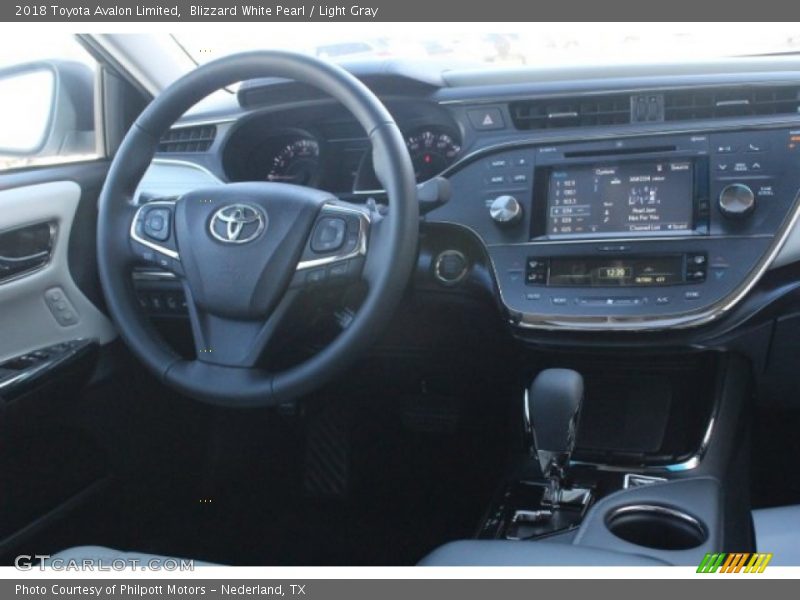 Blizzard White Pearl / Light Gray 2018 Toyota Avalon Limited