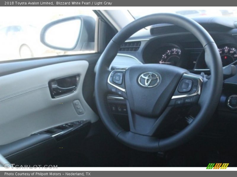 Blizzard White Pearl / Light Gray 2018 Toyota Avalon Limited