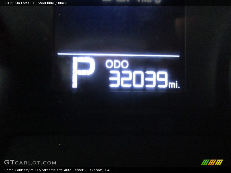 Steel Blue / Black 2015 Kia Forte LX
