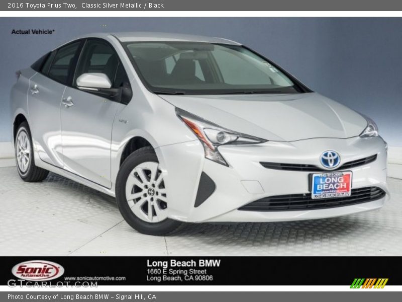 Classic Silver Metallic / Black 2016 Toyota Prius Two