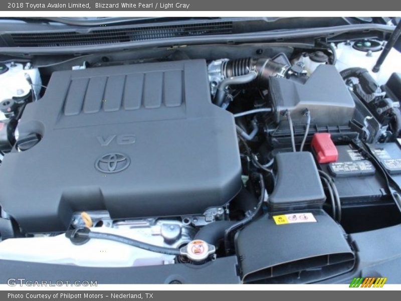 Blizzard White Pearl / Light Gray 2018 Toyota Avalon Limited