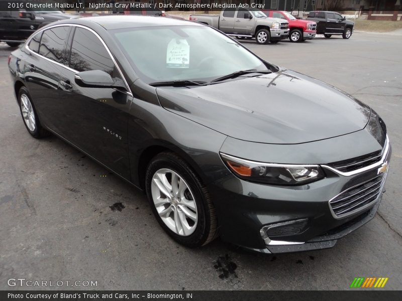 Nightfall Gray Metallic / Dark Atmosphere/Medium Ash Gray 2016 Chevrolet Malibu LT