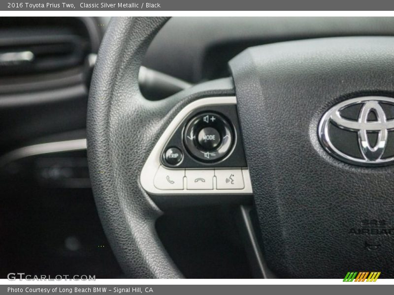 Classic Silver Metallic / Black 2016 Toyota Prius Two
