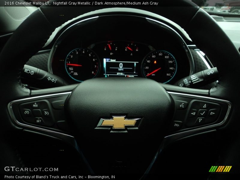 Nightfall Gray Metallic / Dark Atmosphere/Medium Ash Gray 2016 Chevrolet Malibu LT