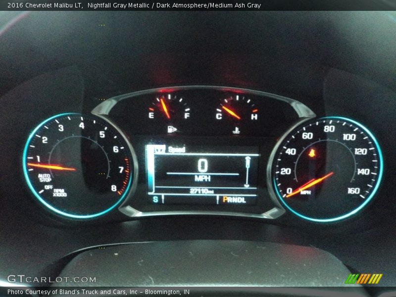 Nightfall Gray Metallic / Dark Atmosphere/Medium Ash Gray 2016 Chevrolet Malibu LT