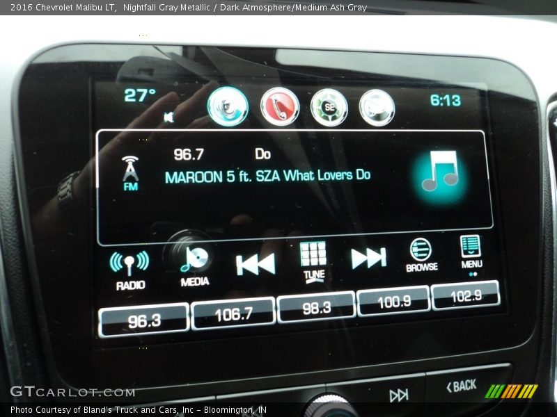 Nightfall Gray Metallic / Dark Atmosphere/Medium Ash Gray 2016 Chevrolet Malibu LT