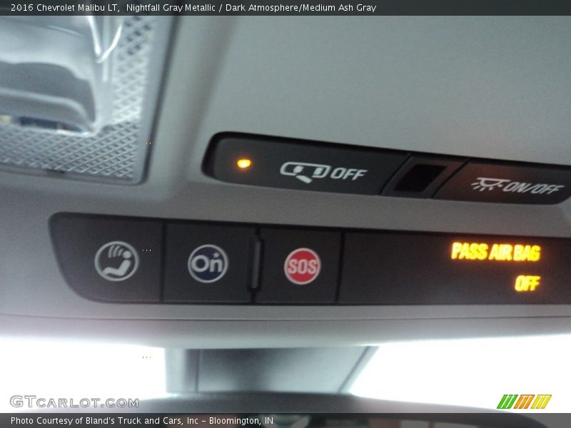 Nightfall Gray Metallic / Dark Atmosphere/Medium Ash Gray 2016 Chevrolet Malibu LT