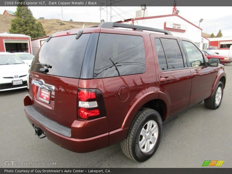 Dark Copper Metallic / Black 2009 Ford Explorer XLT