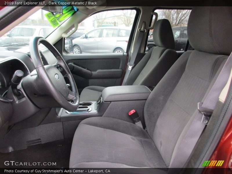 Dark Copper Metallic / Black 2009 Ford Explorer XLT