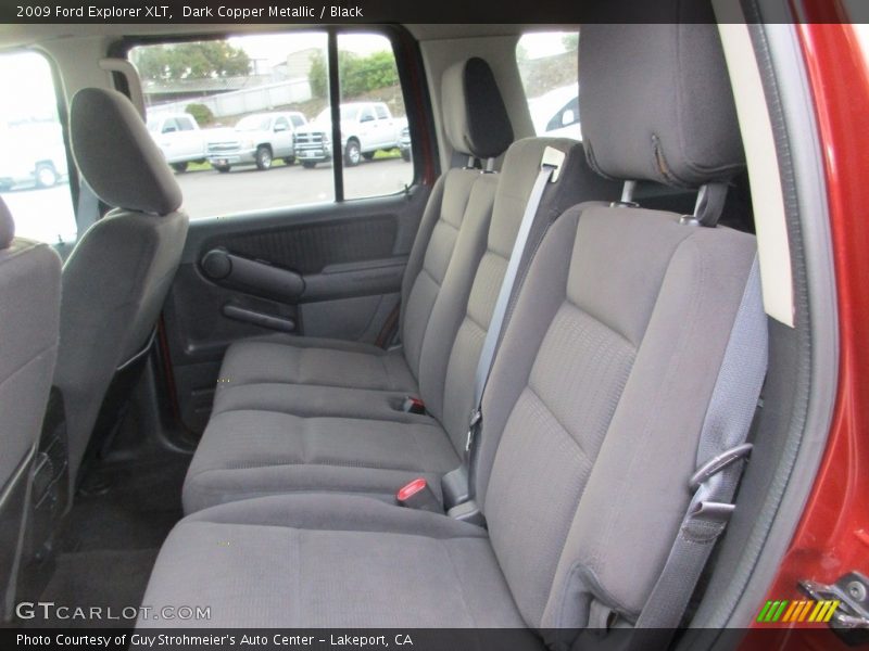 Dark Copper Metallic / Black 2009 Ford Explorer XLT