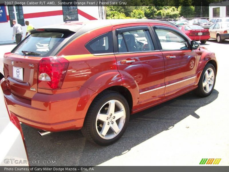 Sunburst Orange Pearl / Pastel Slate Gray 2007 Dodge Caliber R/T AWD