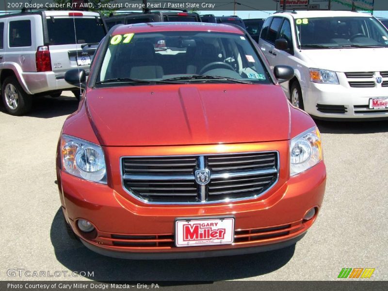 Sunburst Orange Pearl / Pastel Slate Gray 2007 Dodge Caliber R/T AWD
