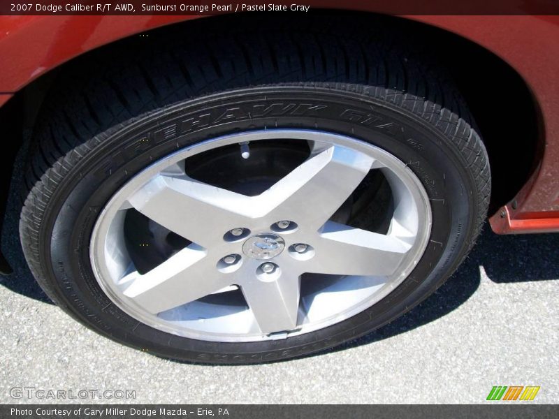 Sunburst Orange Pearl / Pastel Slate Gray 2007 Dodge Caliber R/T AWD