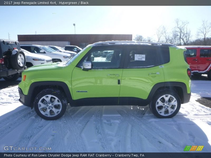 Hypergreen / Black 2017 Jeep Renegade Limited 4x4