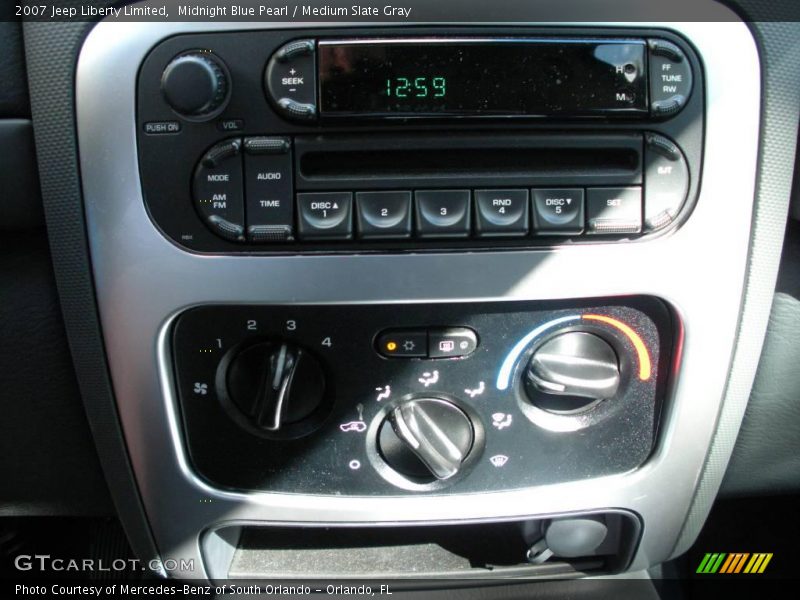 Midnight Blue Pearl / Medium Slate Gray 2007 Jeep Liberty Limited