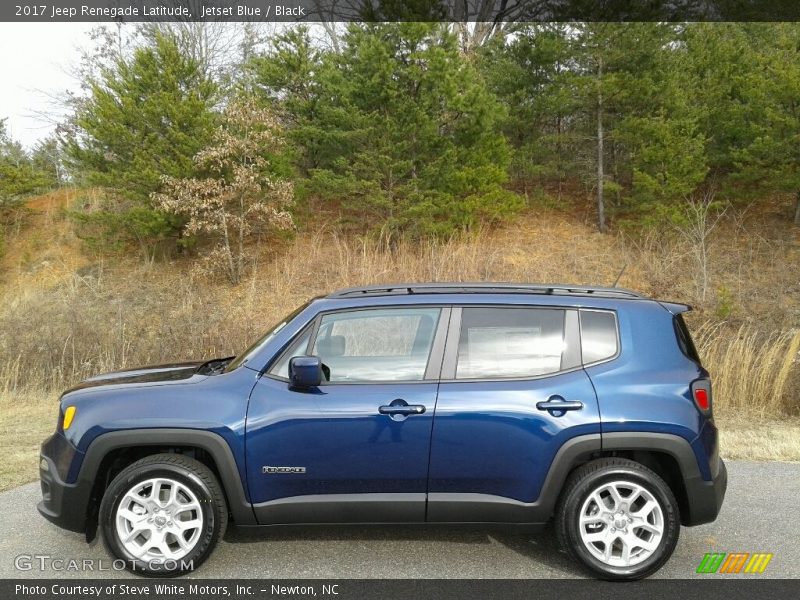 Jetset Blue / Black 2017 Jeep Renegade Latitude