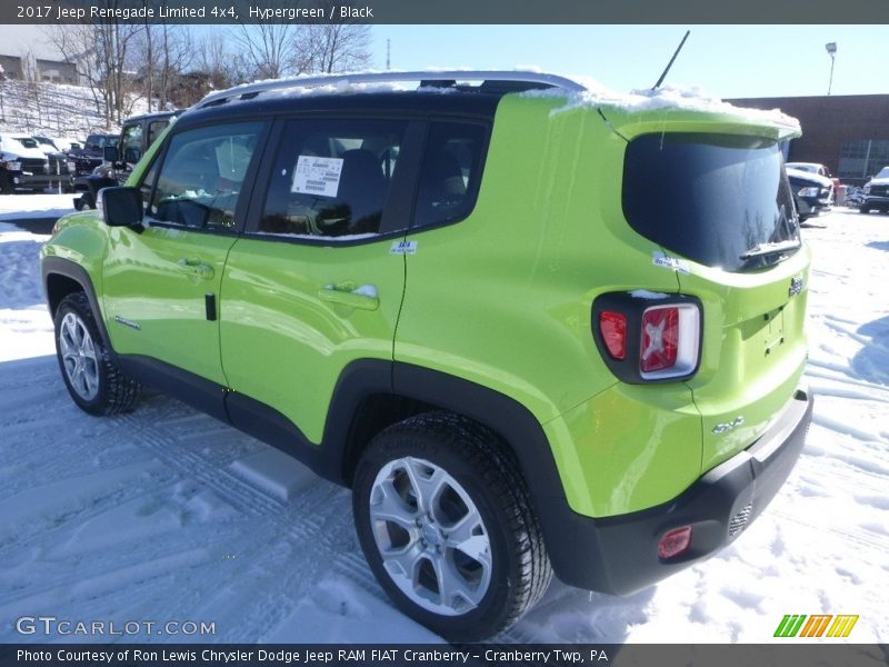 Hypergreen / Black 2017 Jeep Renegade Limited 4x4