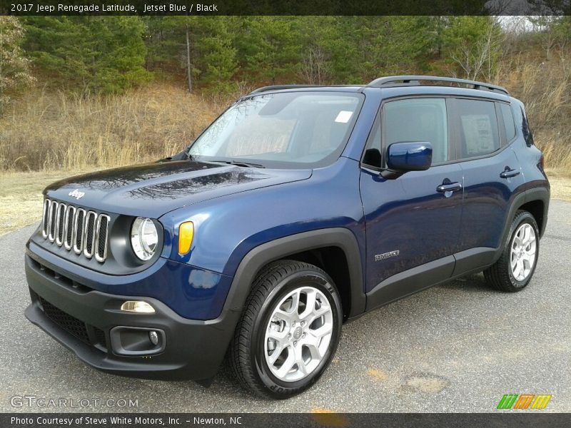 Jetset Blue / Black 2017 Jeep Renegade Latitude
