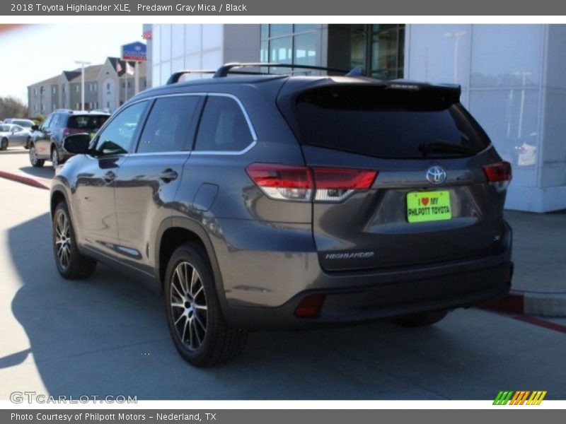 Predawn Gray Mica / Black 2018 Toyota Highlander XLE