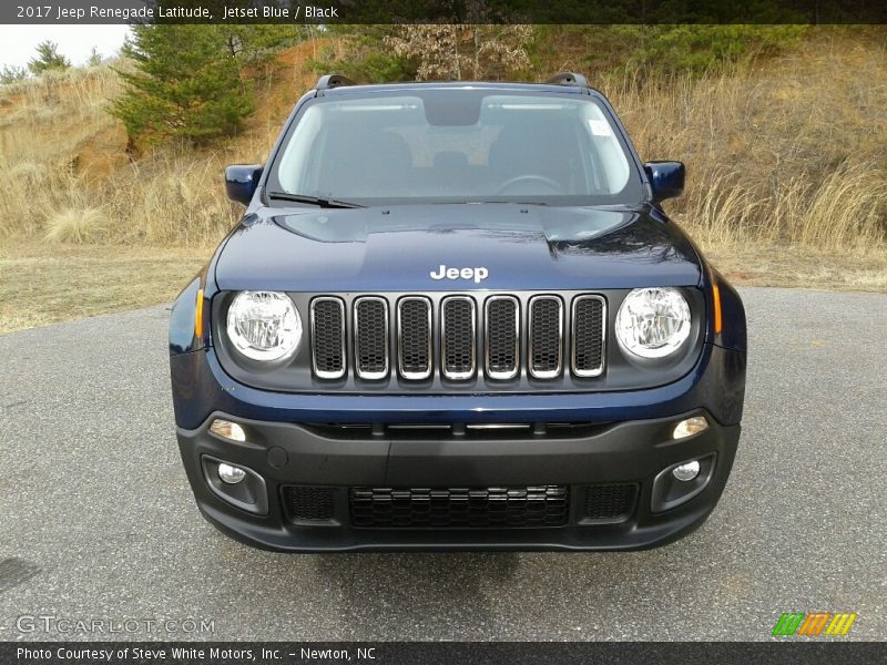 Jetset Blue / Black 2017 Jeep Renegade Latitude