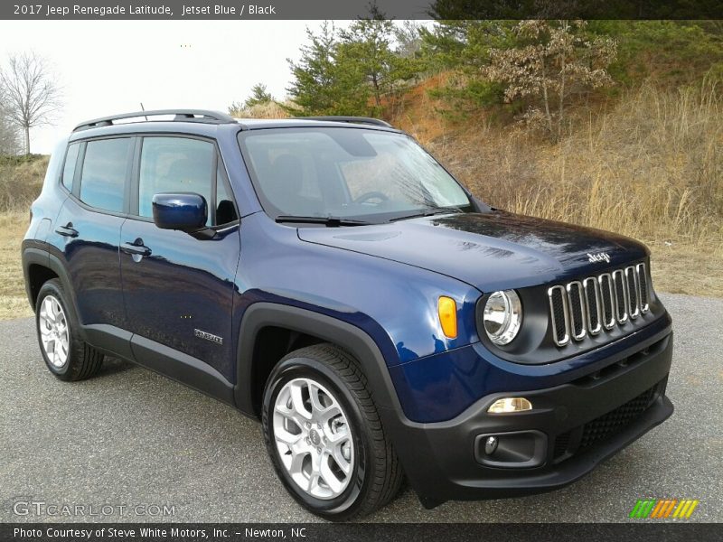 Jetset Blue / Black 2017 Jeep Renegade Latitude