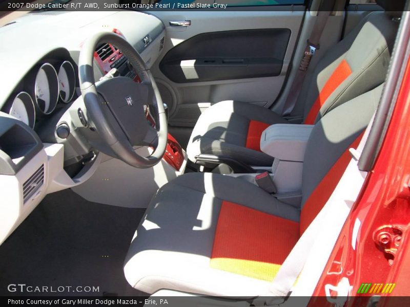 Sunburst Orange Pearl / Pastel Slate Gray 2007 Dodge Caliber R/T AWD