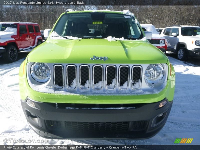 Hypergreen / Black 2017 Jeep Renegade Limited 4x4