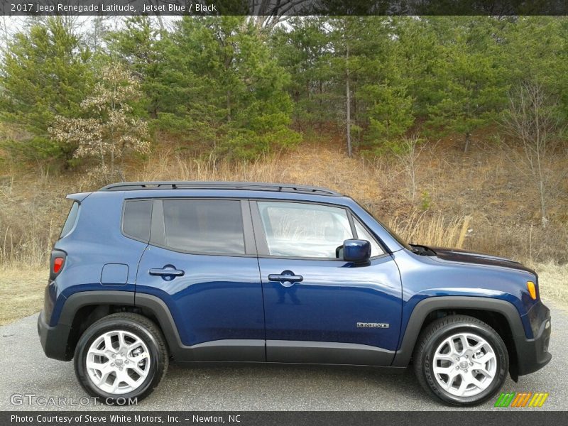 Jetset Blue / Black 2017 Jeep Renegade Latitude