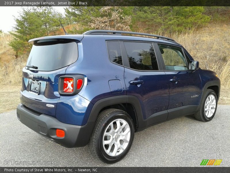Jetset Blue / Black 2017 Jeep Renegade Latitude