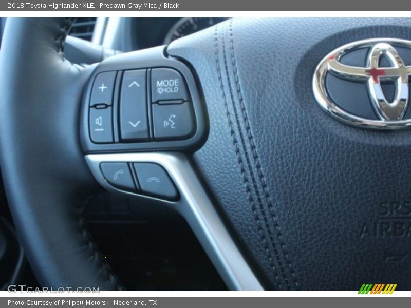 Predawn Gray Mica / Black 2018 Toyota Highlander XLE