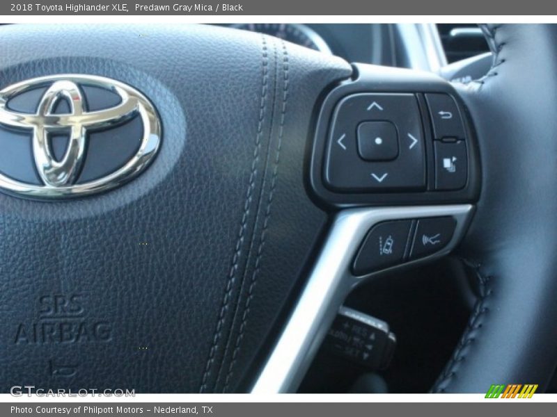Predawn Gray Mica / Black 2018 Toyota Highlander XLE