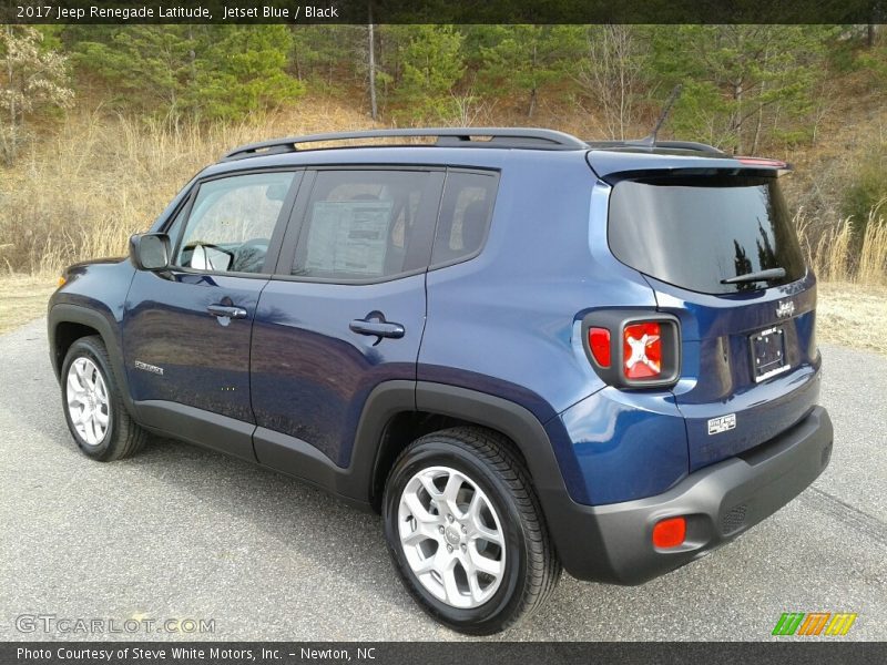 Jetset Blue / Black 2017 Jeep Renegade Latitude
