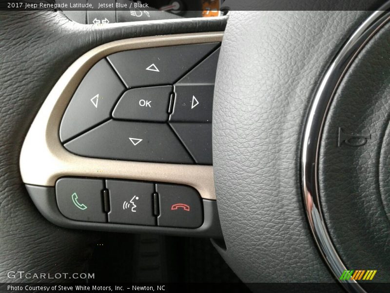 Jetset Blue / Black 2017 Jeep Renegade Latitude