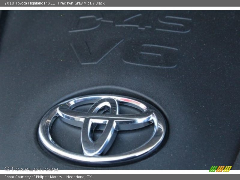 Predawn Gray Mica / Black 2018 Toyota Highlander XLE