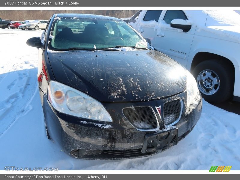 Black / Ebony 2007 Pontiac G6 V6 Sedan
